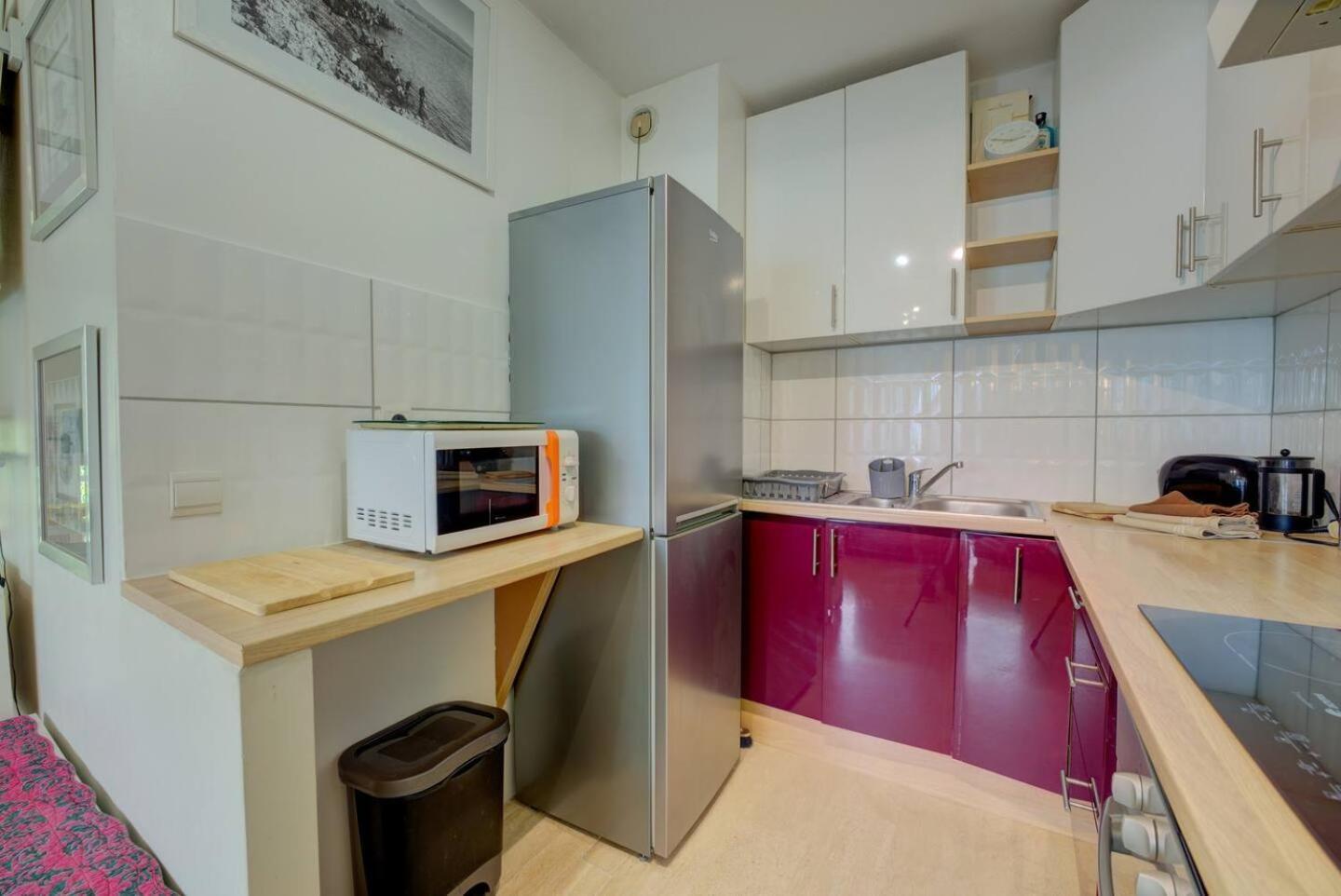 Elegant Apt W/2 Terraces/Mins To Beach & Shops Antibes Exteriör bild